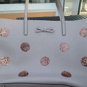 Large Pink & Gold Kate Spade Tote bag